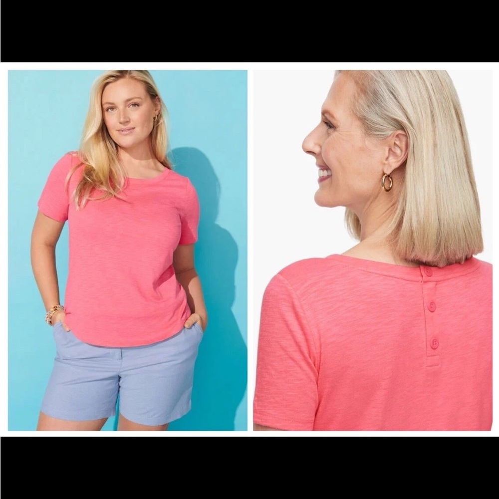 Talbots Pink Cotton Blend Top